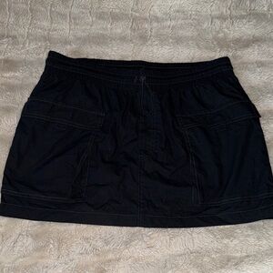 wild fable Black Mini Skirt with Utility Pockets